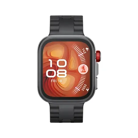 Huawei Watch FIT4 Pro, 3D Fluorelastomer Black Strap, Titanium Body, Seiya-B29