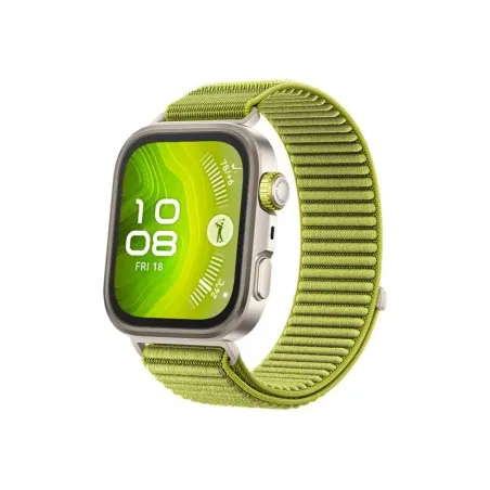 Huawei Watch FIT4 Pro, 3D Woven Green Strap, Titanium Body, Seiya-B29