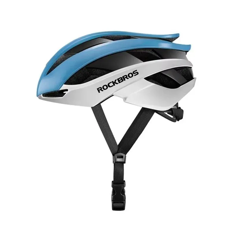 ROCKBROS Adjustable cycling helmet M 55-58 cm Blue-White