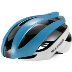 ROCKBROS Adjustable cycling helmet M 55-58 cm Blue-White