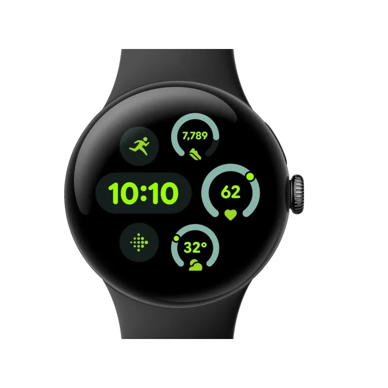 Google Pixel Watch 3 AMOLED 41 mm Digital Touchscreen Black Wi-Fi GPS (satellite)