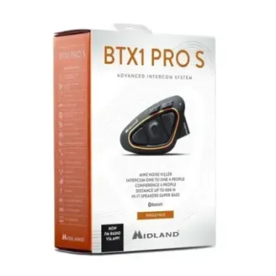 Motorbike Intercom Midland BTX1 PRO S-SINGLE