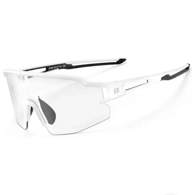 Rockbros 10172 UV400 white photochromic cycling glasses