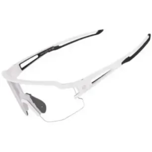Rockbros 10172 UV400 white photochromic cycling glasses