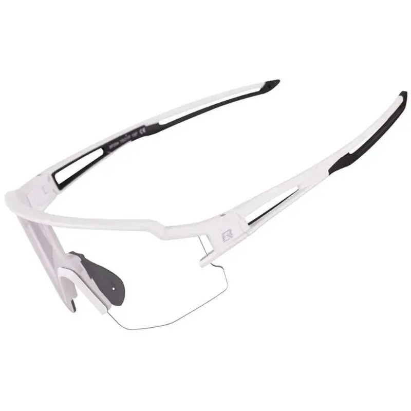 Rockbros 10172 UV400 white photochromic cycling glasses