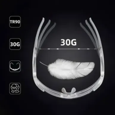 Rockbros SP291 UV400 white photochromic cycling glasses