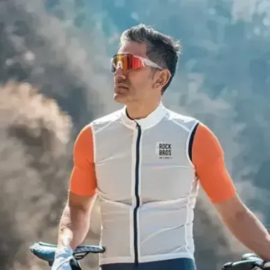 Rockbros SP291 UV400 white photochromic cycling glasses