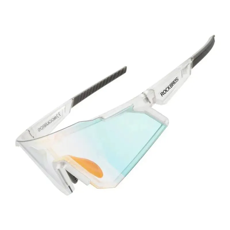 Rockbros SP291 UV400 white photochromic cycling glasses