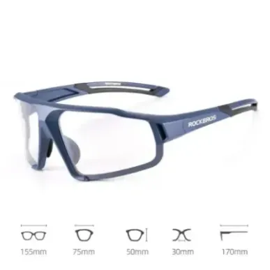 Rockbros SP216BL UV400 blue photochromic cycling glasses