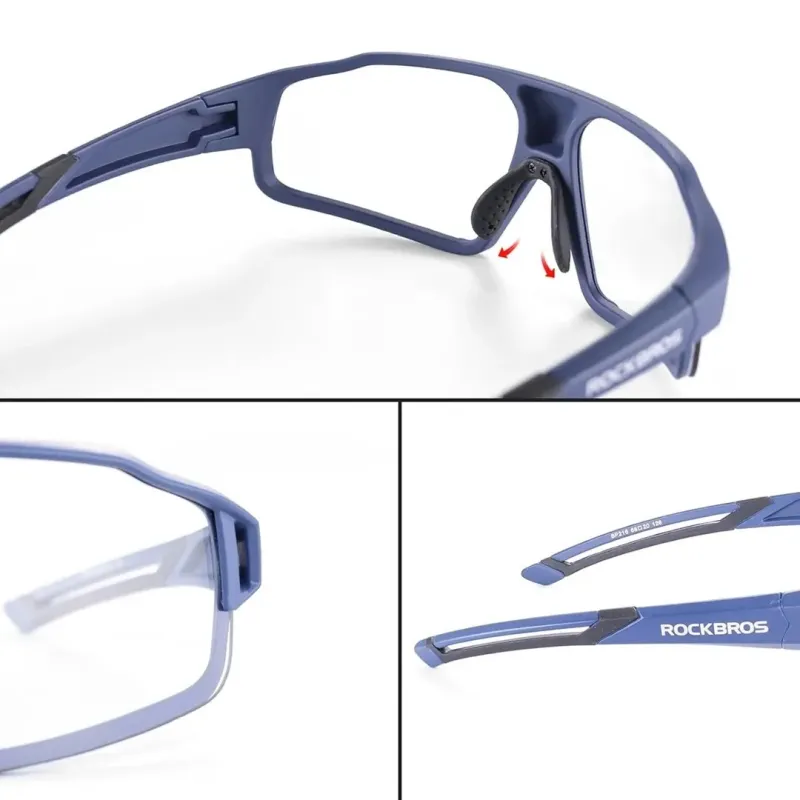 Rockbros SP216BL UV400 blue photochromic cycling glasses
