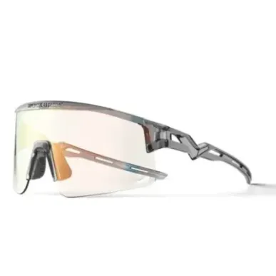 Photochromic cycling glasses with UV protection and Rockbros transparent black corrective insert
