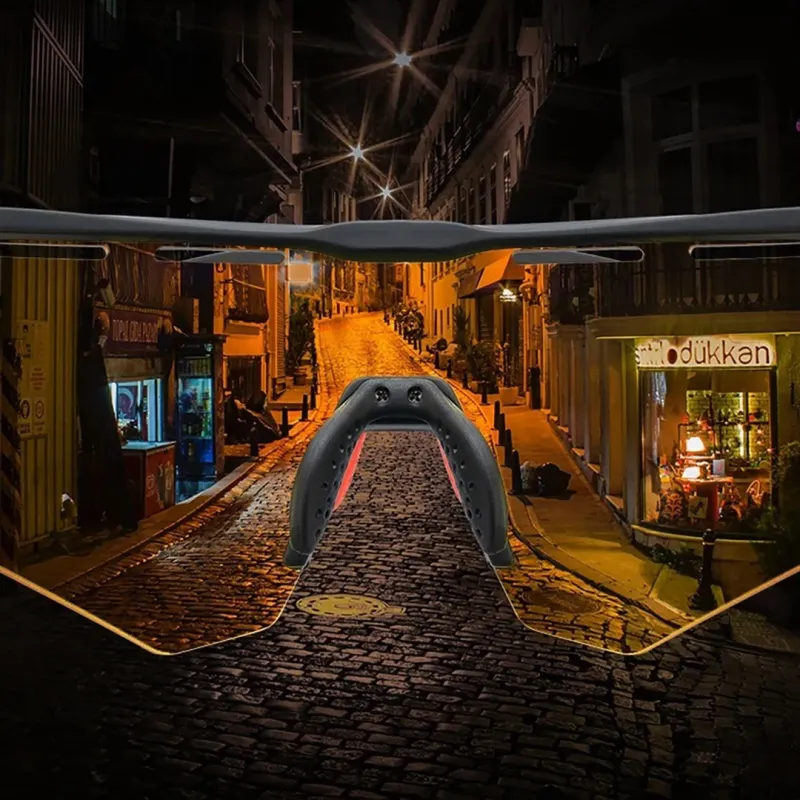 Rockbros 189114 polarised cycling glasses with UV protection and prescription insert, grey