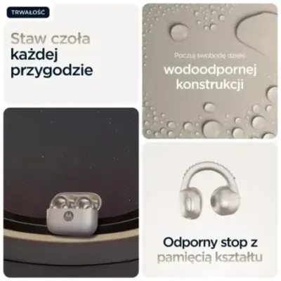 Motorola moto buds loop Headset Wireless Ear-clip-on Calls/Music/Sport/Everyday Bluetooth Beige