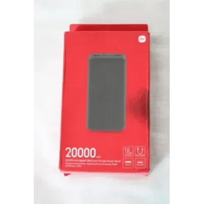 SALE OUT. Redmi 20000mAh 18W Fast Charge Power Bank Xiaomi Redmi Fast Charge Power Bank 20000 mAh Black USED,