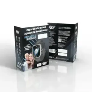 Smartwatch dla dziecka KiDiZ Basic czarny