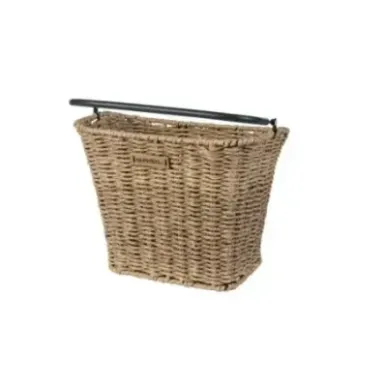 Jalgratta esikorv Basil Bremen Rattan Look KF, Seagrass, helepruun
