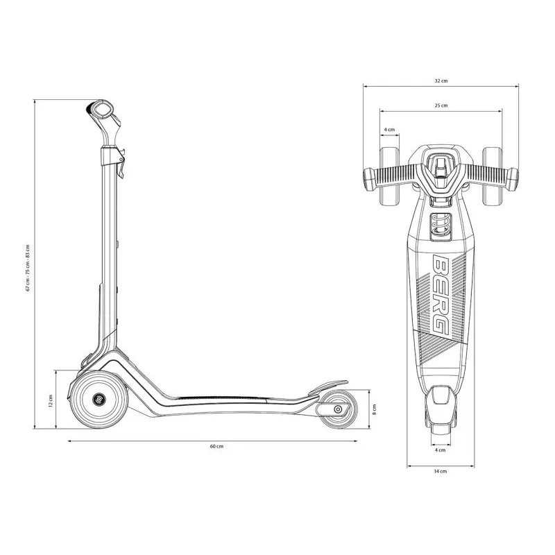 Самокат Berg Nexo, красный Самокат Berg Nexo, красный