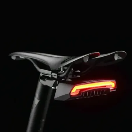 Rockbros LKWD-R1 rear bike light with laser and remote control, black