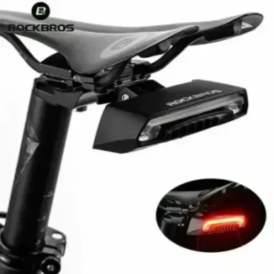 Rockbros LKWD-R1 rear bike light with laser and remote control, black