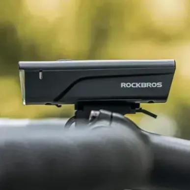 Rockbros Bike light + USB-C - USB-A cable 260 lm Black