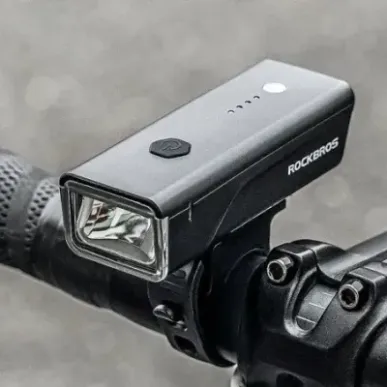 Rockbros Bike light + USB-C - USB-A cable 260 lm Black