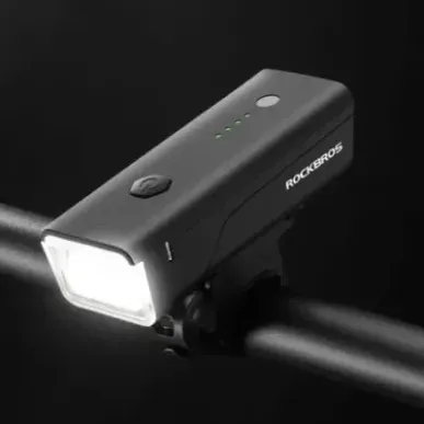 Rockbros Bike light + USB-C - USB-A cable 260 lm Black