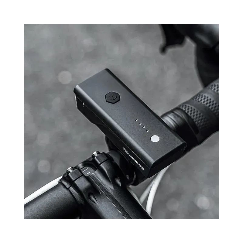 Rockbros Bike light + USB-C - USB-A cable 260 lm Black