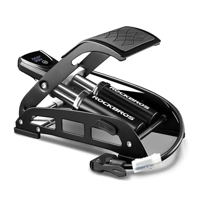 Rockbros 42430001001 black foot pump with display