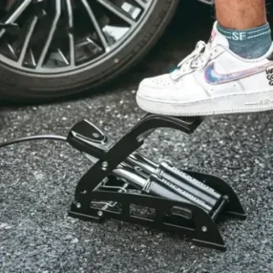 Rockbros 42430001001 black foot pump with display