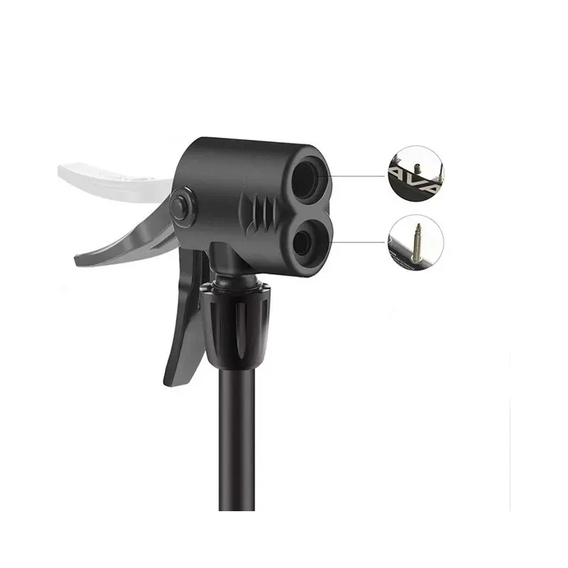 Rockbros 42610002001 Bicycle floor pump with pressure gauge Black