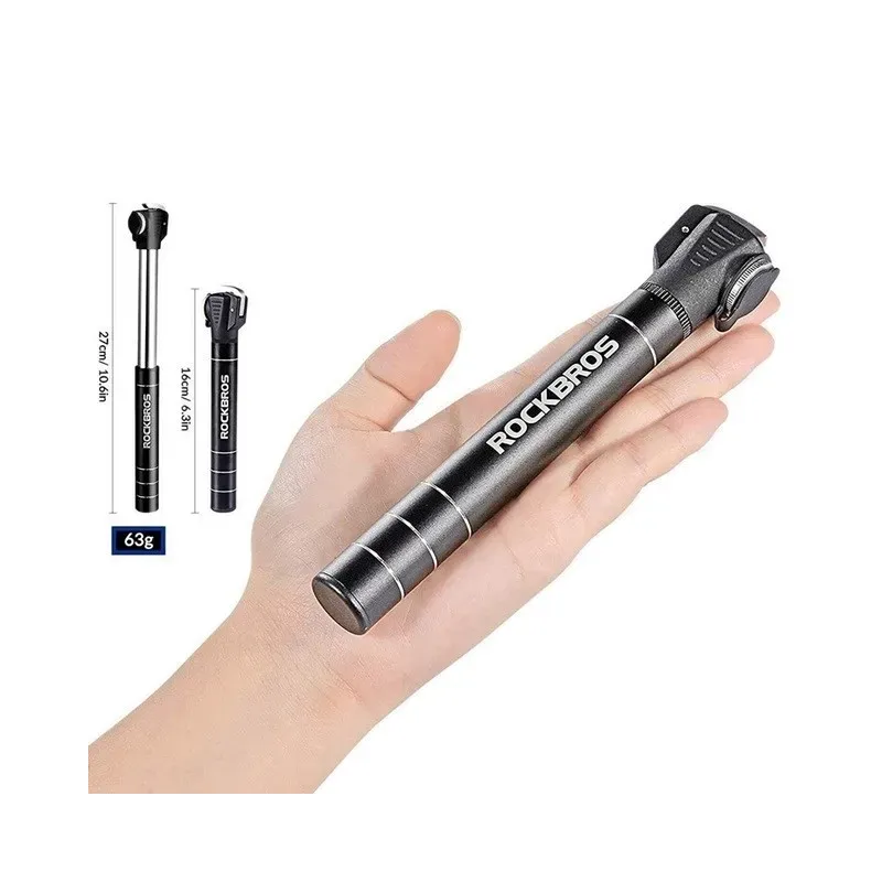 Rockbros JG-1040B Small bicycle pump Black