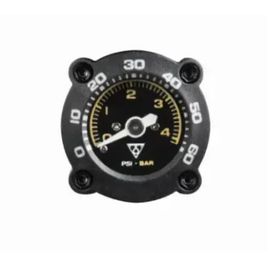 Hand pump Topeak Mountain DA G, dual action, manometer