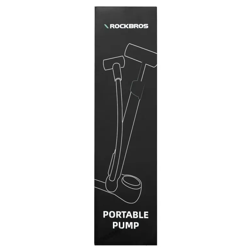 Rockbros 42310006001 Bicycle hand pump with pressure gauge Black