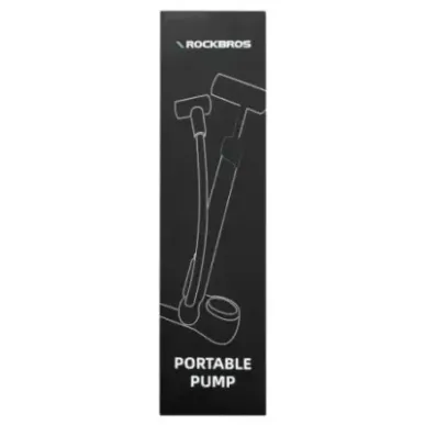 Rockbros 42310006001 Bicycle hand pump with pressure gauge Black