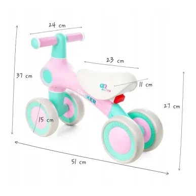 Neljarattaline jooksuratas Croxer Alito Pink - Laos