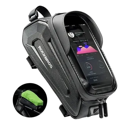 Rockbros B68 Bike frame bag Phone pocket 1.7l Black