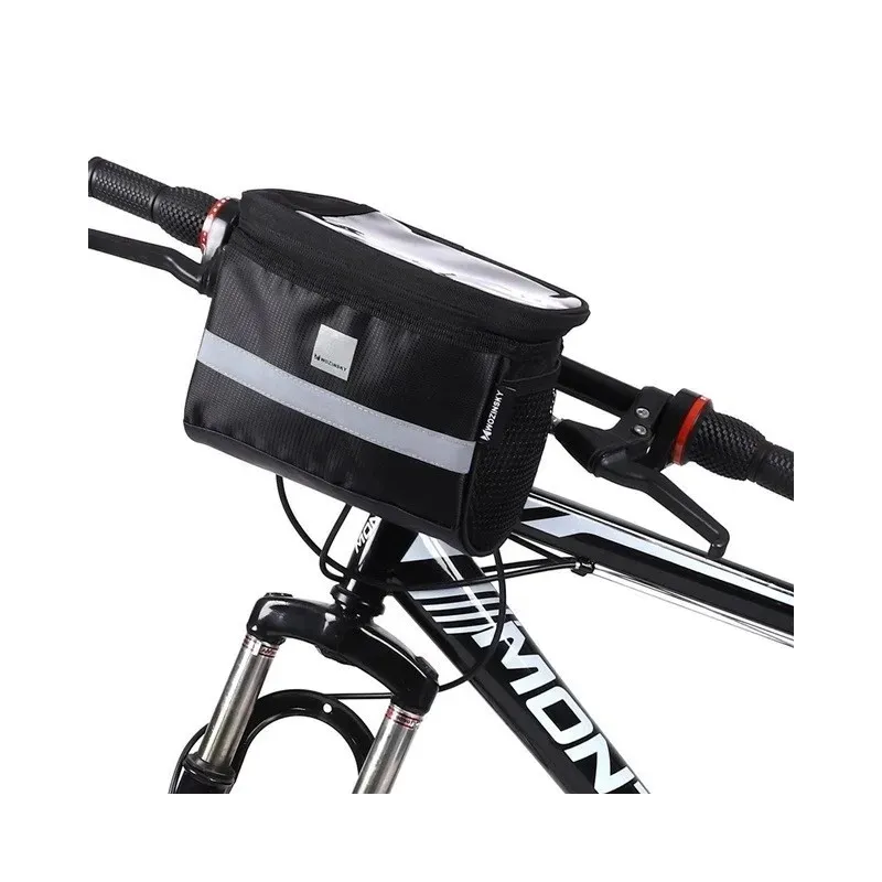 Wozinsky WBB12BK Handlebar bike bag + Phone case 2l Black