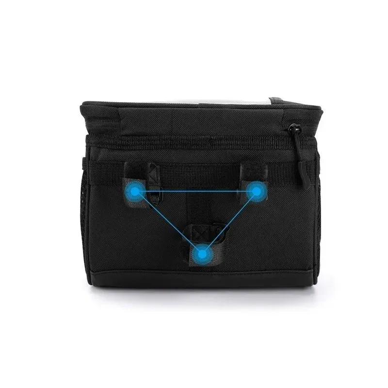 Wozinsky WBB12BK Handlebar bike bag + Phone case 2l Black