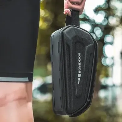 Rockbros Bike frame bag Phone pocket 1.7l Black