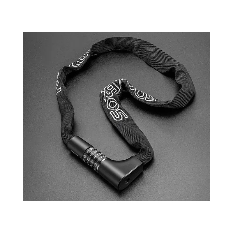 Rockbros Combination and key bike lock, 0.95 m, black