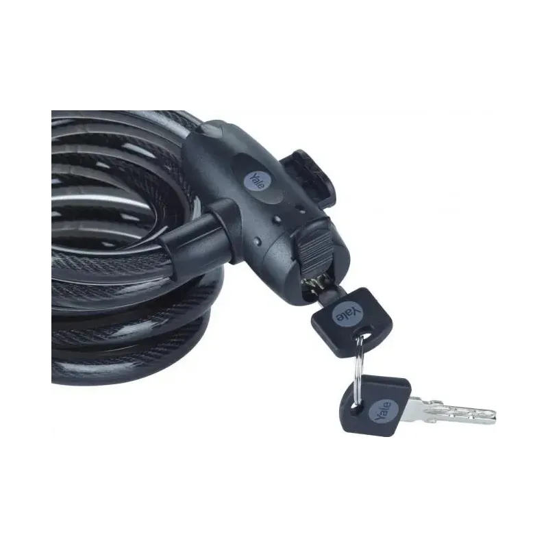 12 mm steel keyed bicycle cable - YCK0/12/200/2 Black