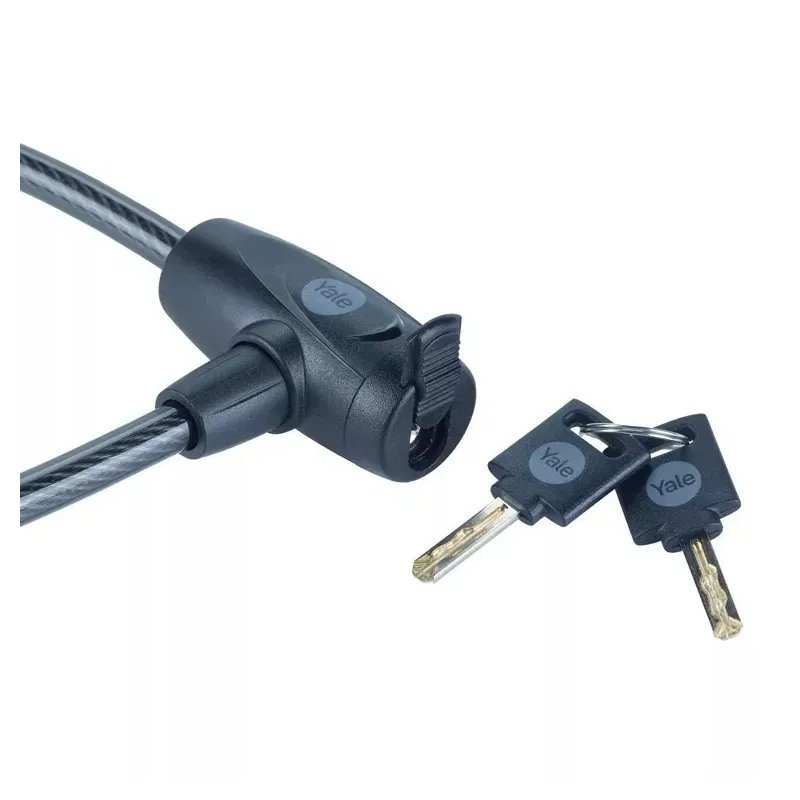 Keyed bicycle cable 10 mm - YCK0/10/60/2 Black