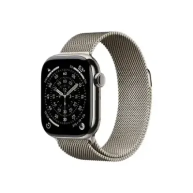Apple Watch Series 11u00a0GPS + Cellular 42mmu00a0Natural Titanium Case with Natural Milanese Loop