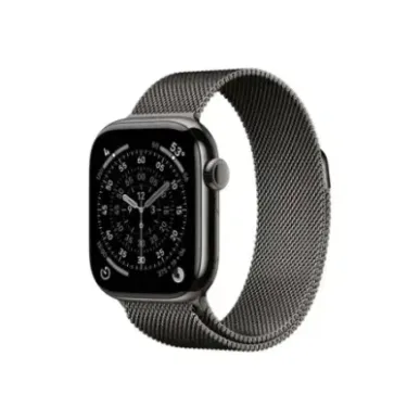 Apple Watch Series 11u00a0GPS + Cellular 42mmu00a0Slate Titanium Case with Slate Milanese Loop