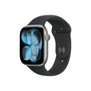 Apple Watch Series 11u00a0GPSu00a046mmu00a0Space Grey Aluminium Case with Black Sport Band - S/M