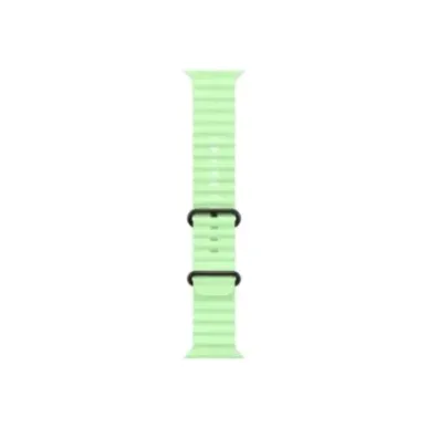 Apple 49mm Neon Green Oceanu00a0Band - Black Titanium Finish