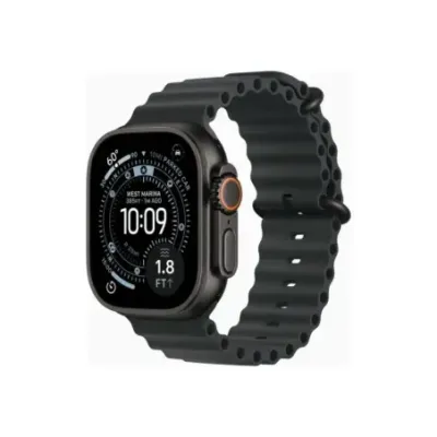 Apple Watch Ultra 3u00a0GPS + Cellularu00a049mmu00a0Black Titanium Case with Black Ocean Band