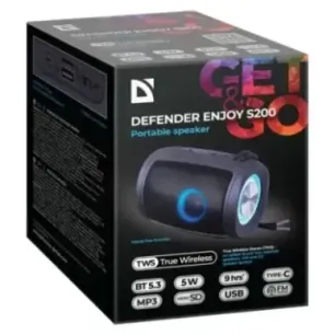 BLUETOOTH SPEAKER DEFENDER S200 5W BLACK
