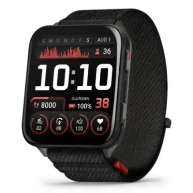 Garmin Venu X1 5.08 cm (2&quot) AMOLED Digital 448 x 486 pixels Touchscreen Black Wi-Fi GPS (satellite)