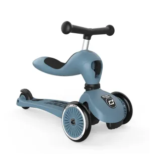 2-in-1 Scoot And Ride Highwaykick 1 Steel Kolmerattaline tõukeratas